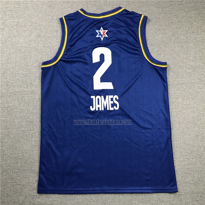 Camiseta All Star 2020 Los Angeles Lakers Lebron James NO 2 Azul